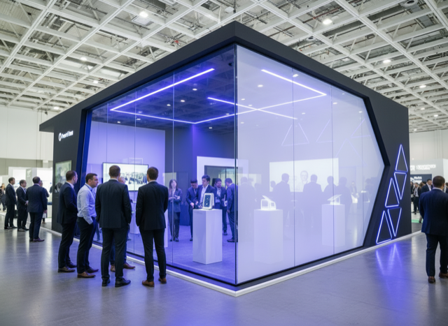 展示会とイベントスペースに最適！瞬時に変化する調光フィルム