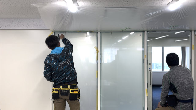 インタビュー施工写真１