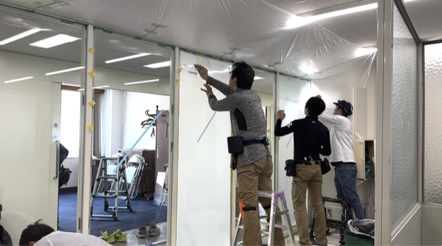 施工中の様子１