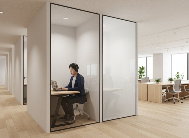 シーン1：集中ブースを「閉じ込めずに、守る」