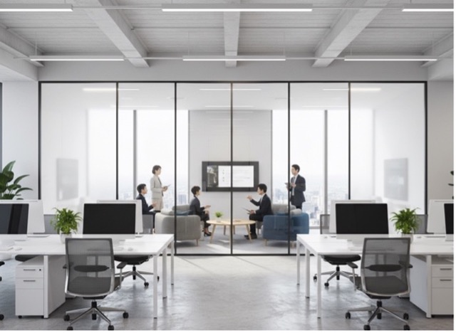 シーン3：ABWオフィスのゾーニングを「光」で仕切る