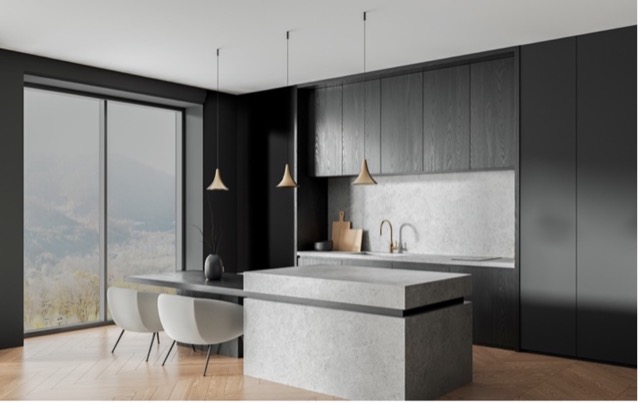 黒サッシやダークトーンインテリアになじむ、高い一体感