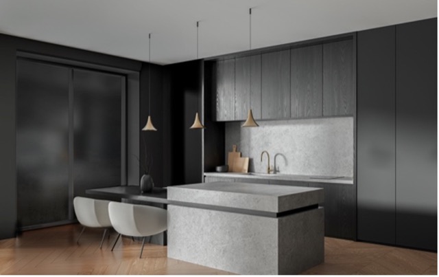 黒サッシやダークトーンインテリアになじむ、高い一体感